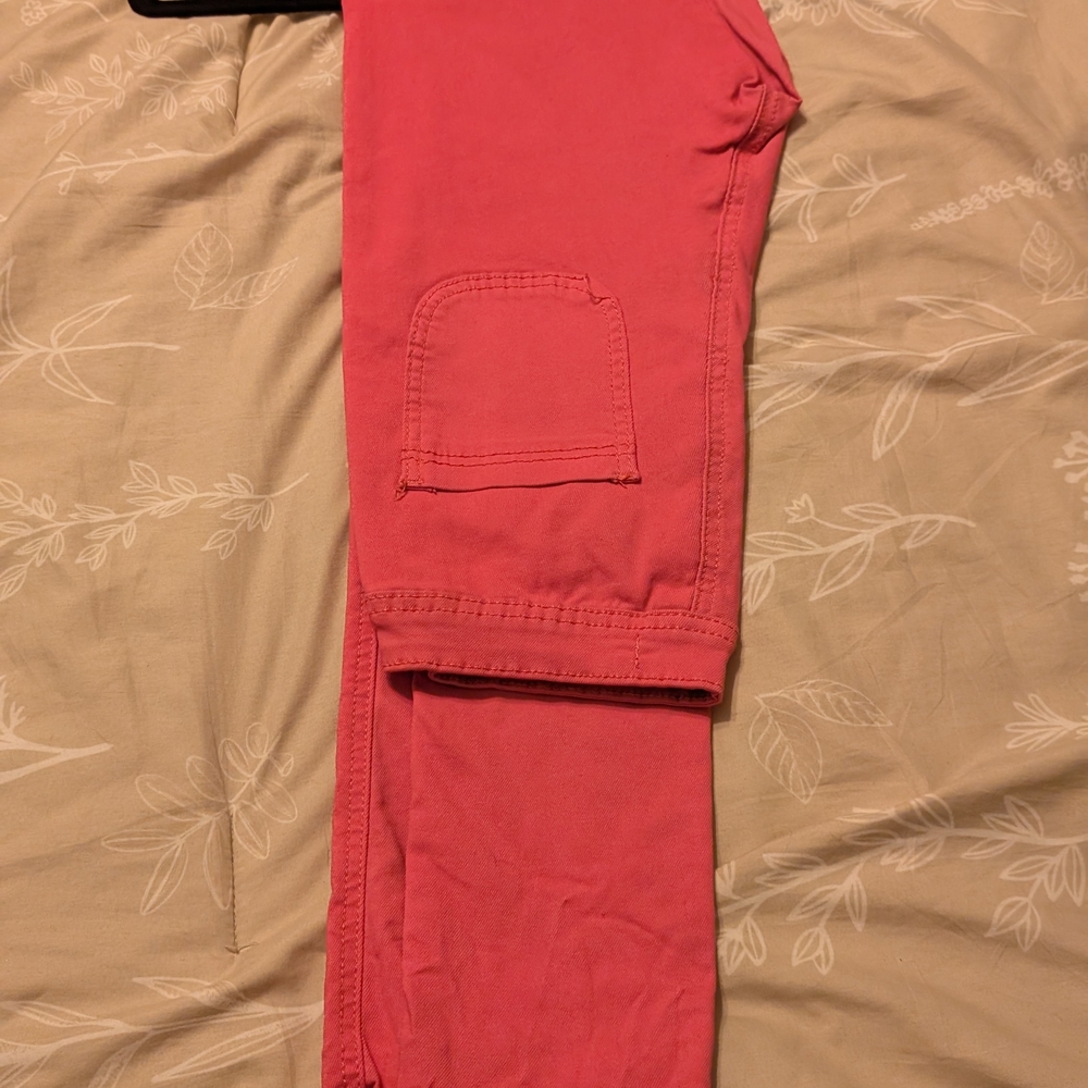 Coral Cargo Pants